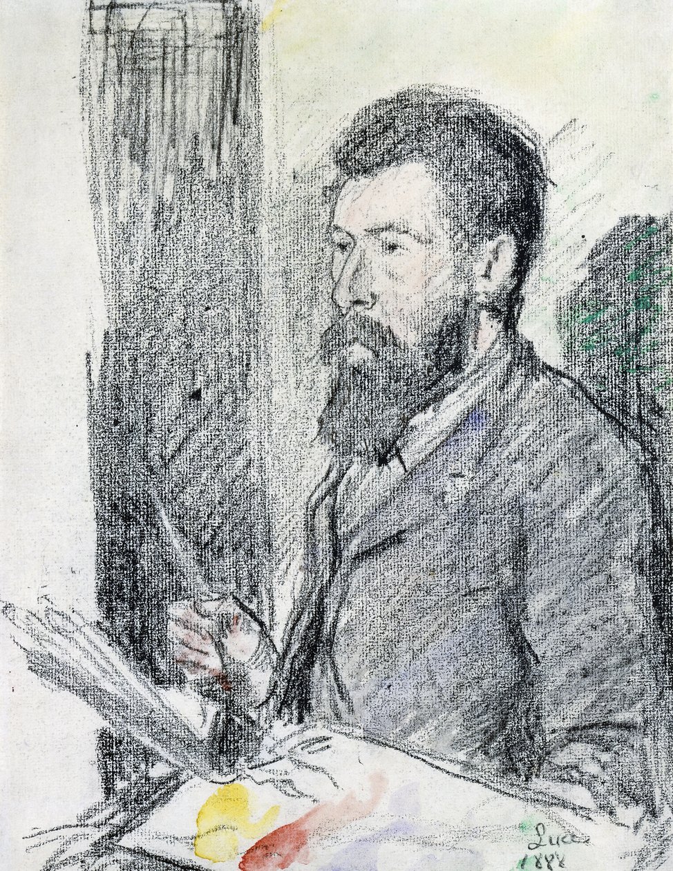 Portret van Georges Seurat door Maximilien Luce