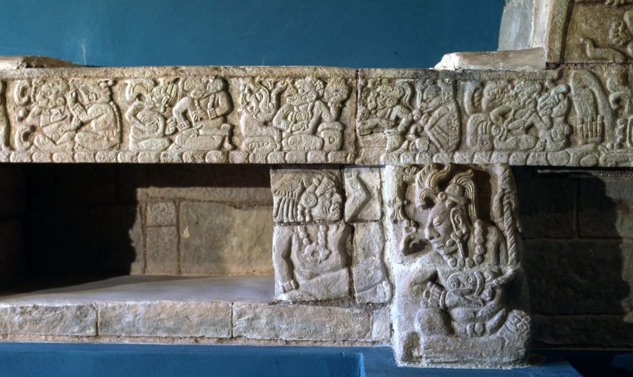 Copan Sepulturas Bank, Late Klassieke Periode 600-900 AD door Mayan