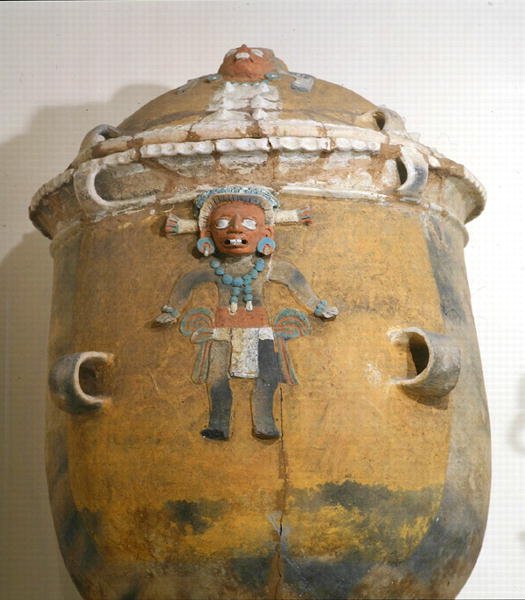 Begrafenisurn met deksel, Ixil, Quiche, Guatemala, Vroege Postklassieke Periode (900-1200) door Mayan Mayan