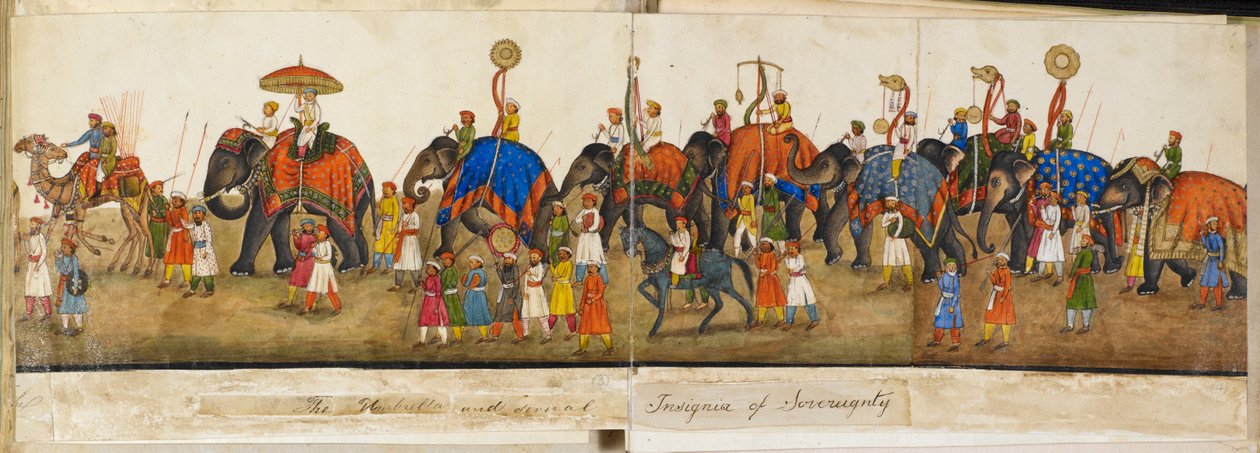 Processioneel panorama, illustratie uit 