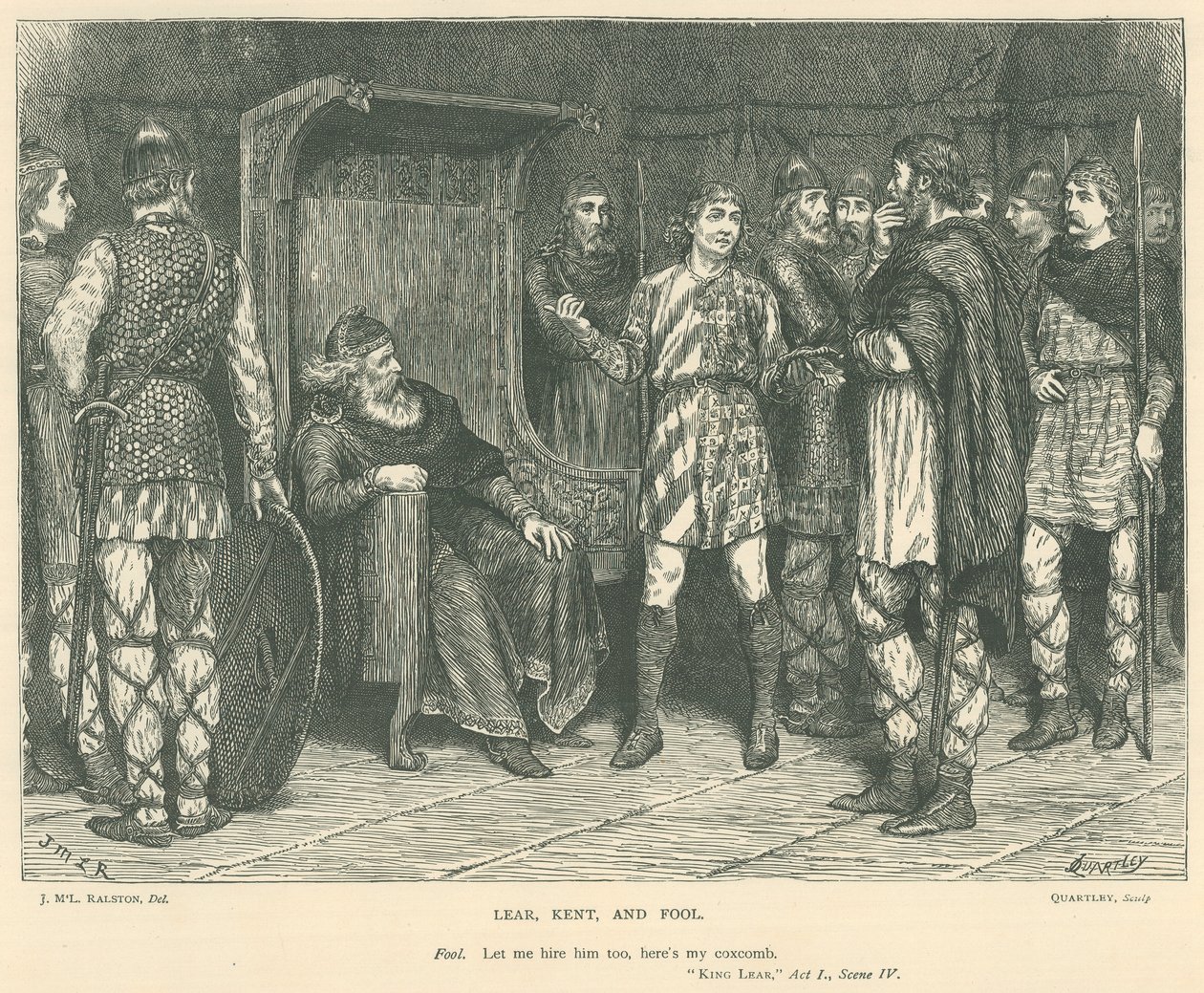 Illustratie voor King Lear (gravure) door McLaren John Ralston