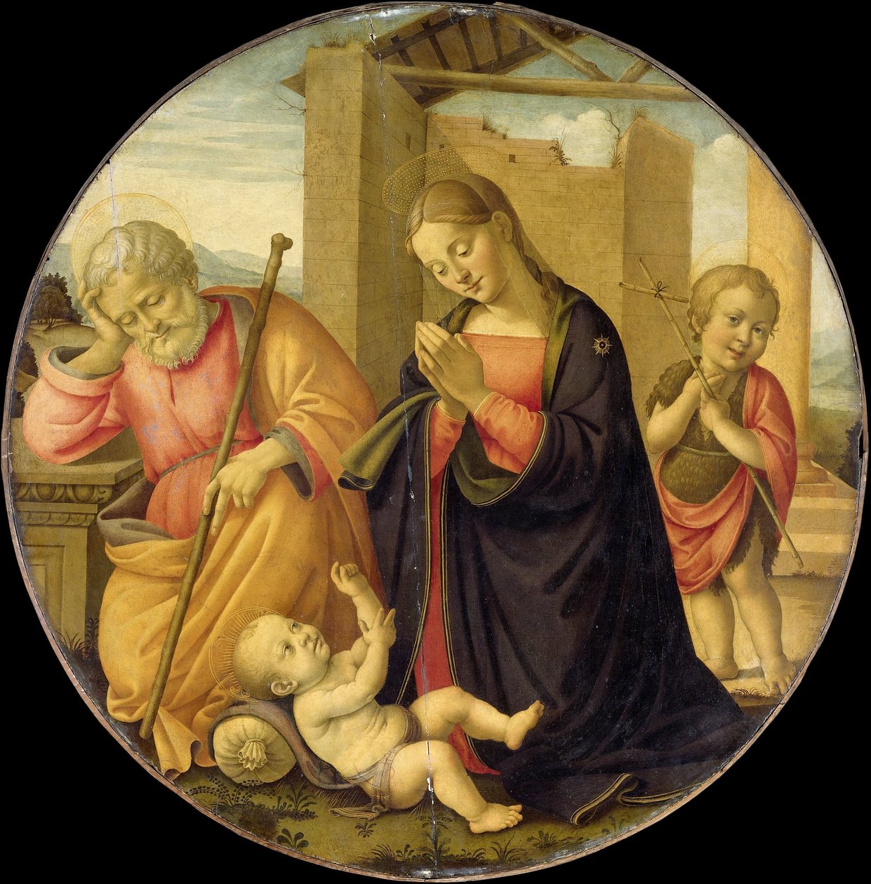 Aanbidding van het Christuskind door Meester Allegro