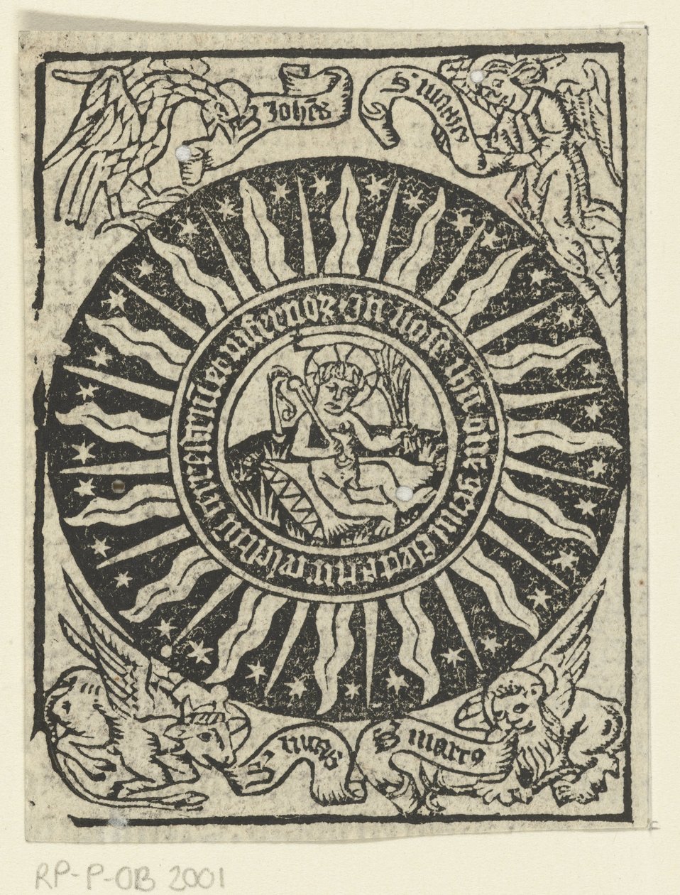 Het Christuskind kastijdt zichzelf door Meester van de Delbecq Schreiber Passie (attributed to)