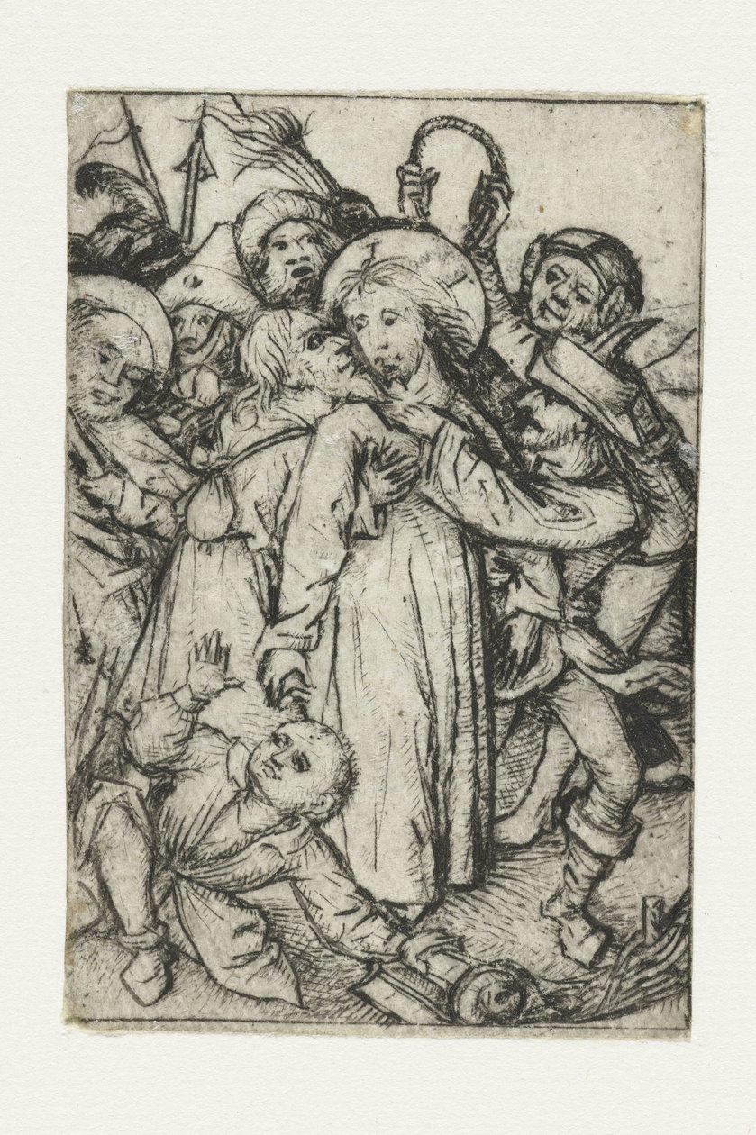 De gevangenneming van Christus door Meester van het Amsterdamse Kabinet