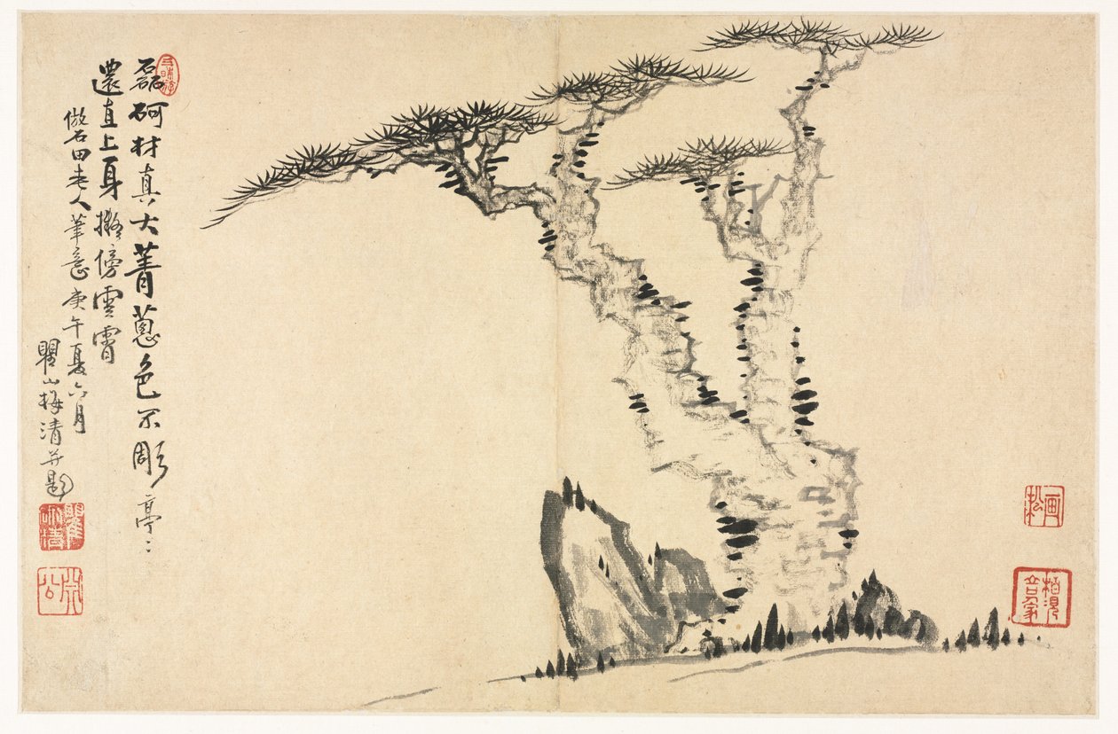 Landschappen in Verschillende Stijlen naar Oude Meesters, 1690 door Mei Qing