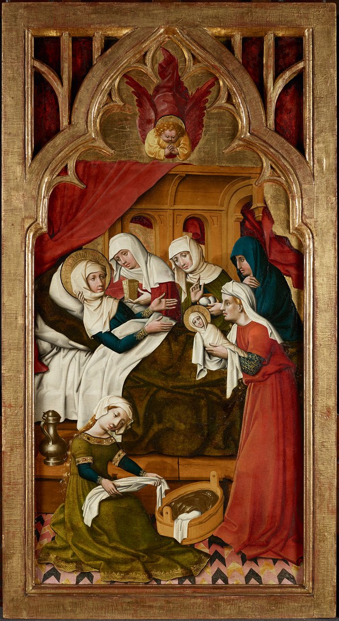 Geboorte van Maria door Meister von Schloss Lichtenstein