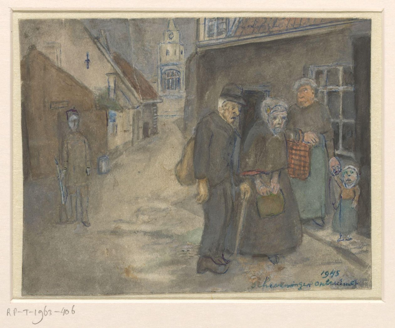 Berglandschap met naaldbomen door Melchior Küsel (I)