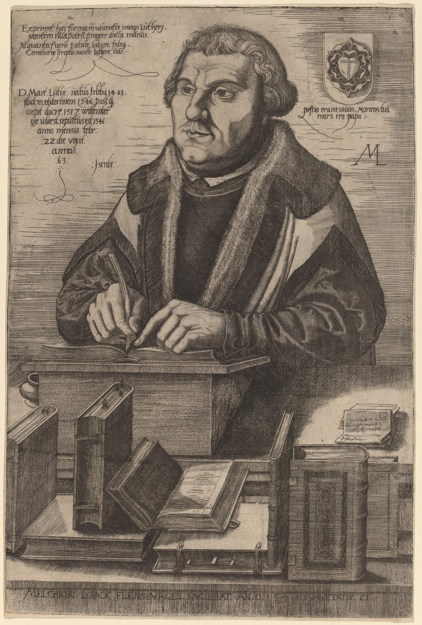 Maarten Luther door Melchior Lorch