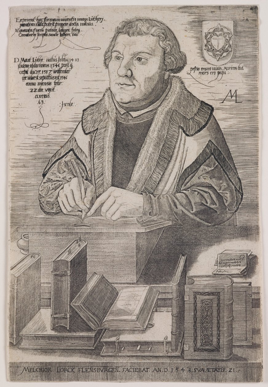 Maarten Luther door Melchior Lorck