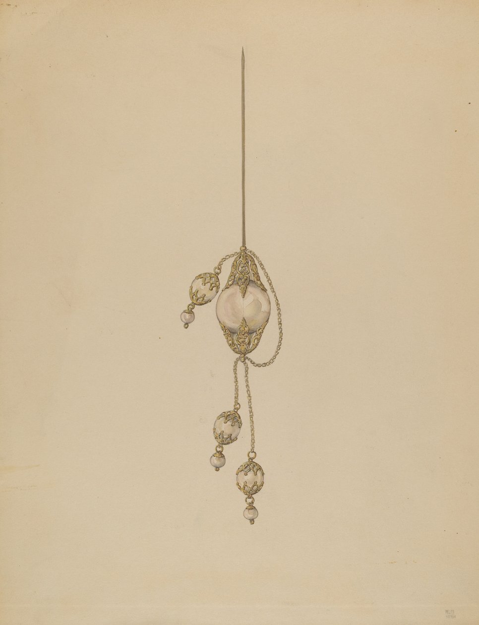 Haarsieraad, ca. 1937 door Melita Hofmann
