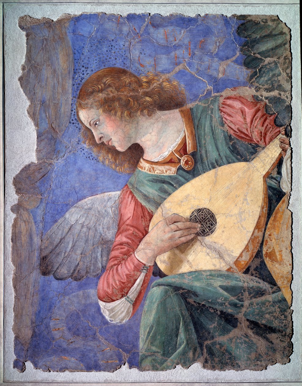 Engel die luit speelt, ca. 1480 door Melozzo da Forli