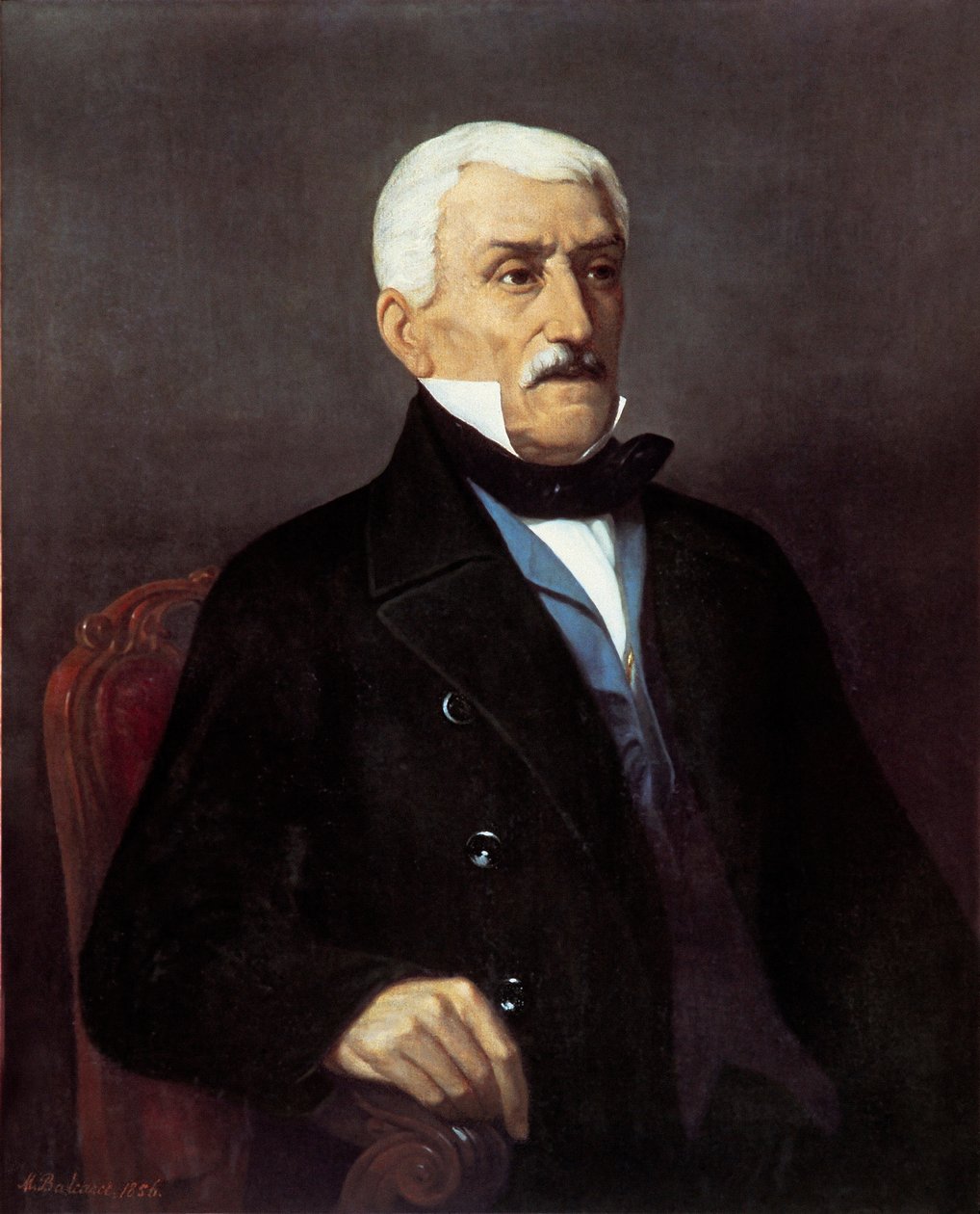 Portret van Jose San Martin door Mercedes san Martin de Balcare