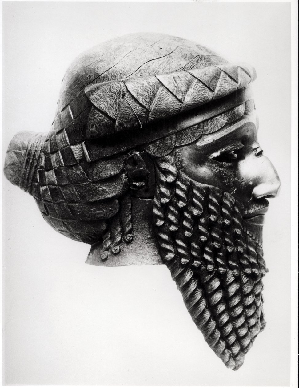 Hoofd van Sargon I (ca. 2334-2279 v.Chr.) 2400-2200 v.Chr. door Mesopotamian