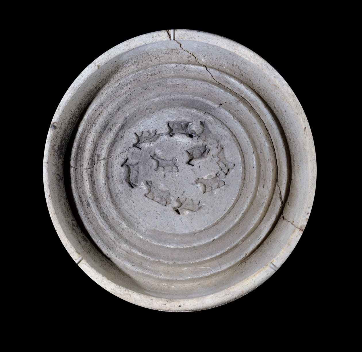 Mesopotamië: terracotta beker met dieren door Mesopotamian