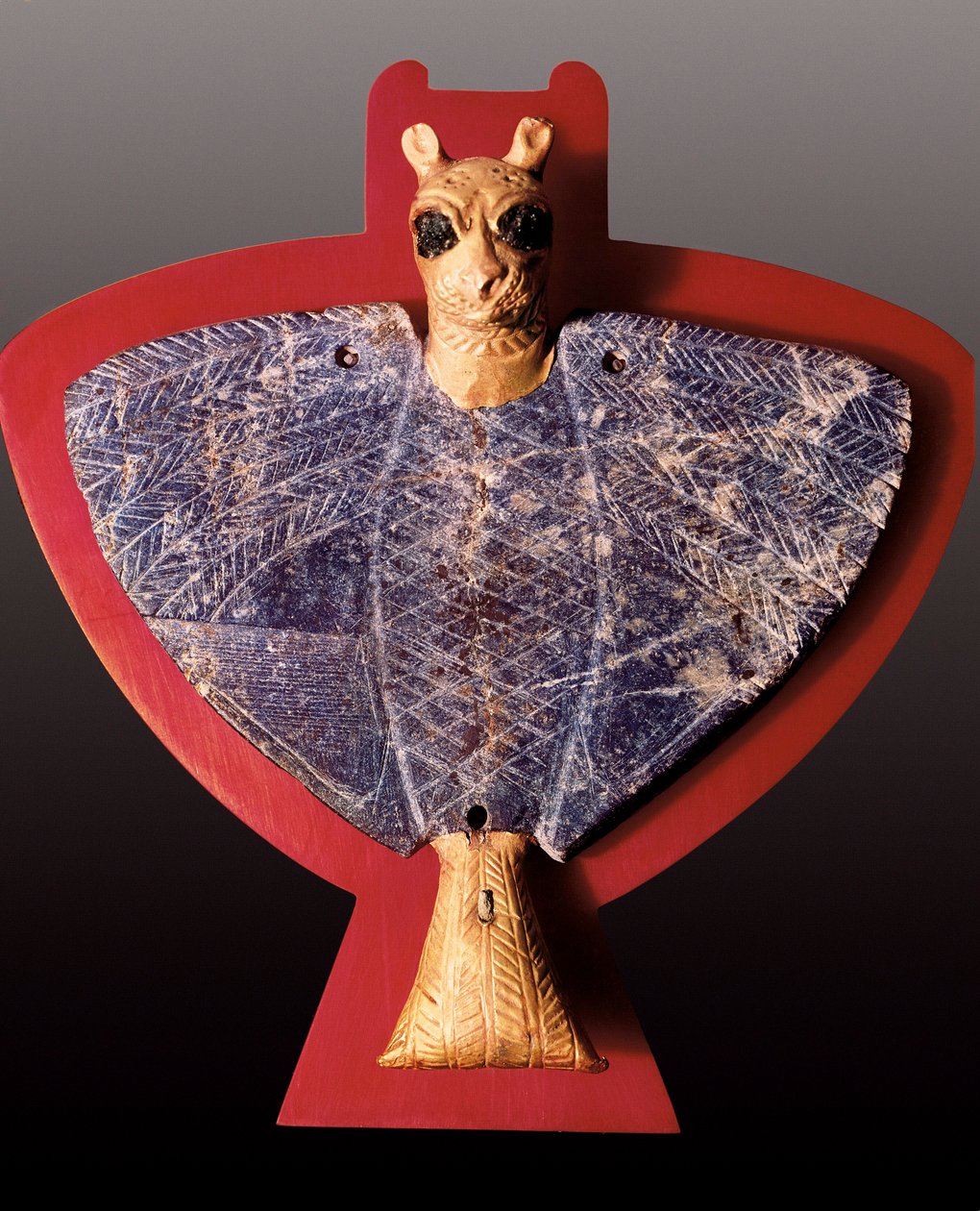 Mesopotamië: Adelaar met leeuwenkop Statuette uit de schat van de Ur-dynastie door Mesopotamian Mesopotamian