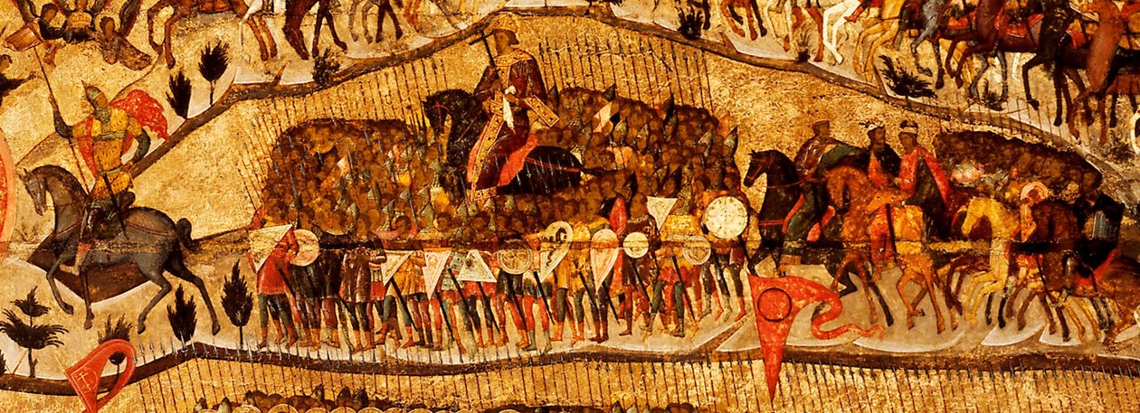 Gezegend Zij het Leger van de Koning van de Hemel (detail) door Metropolitan of Moscow Athanasius