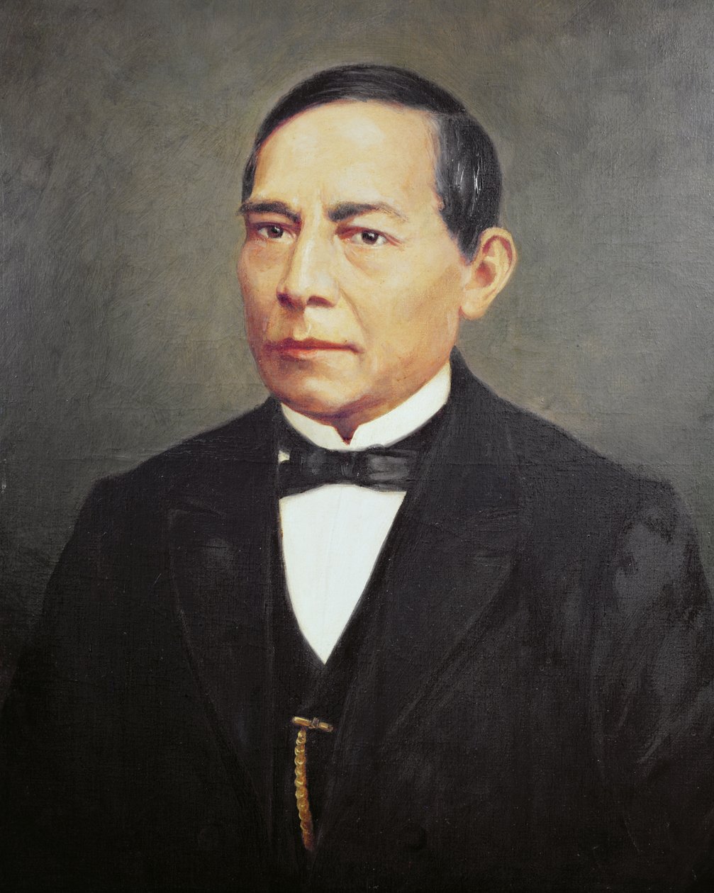 Portret van Benito Juarez door Mexican School