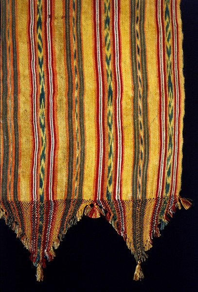 Detail van een rebozo door Mexican School