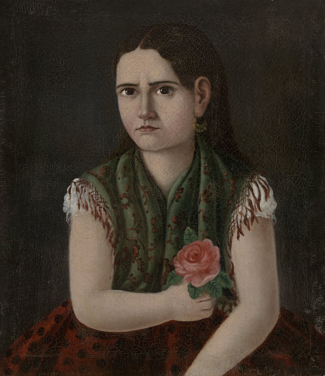 Portret van een vrouw door Mexican School