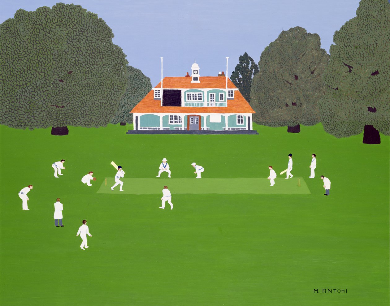 Cricketwedstrijd door Micaela Antohi