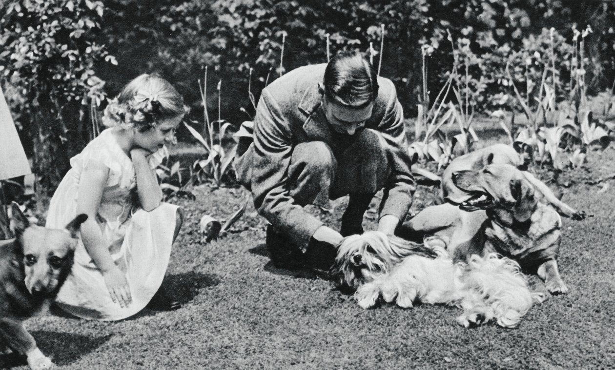 Koning George VI en Prinses Margaret Rose door Michael Chance