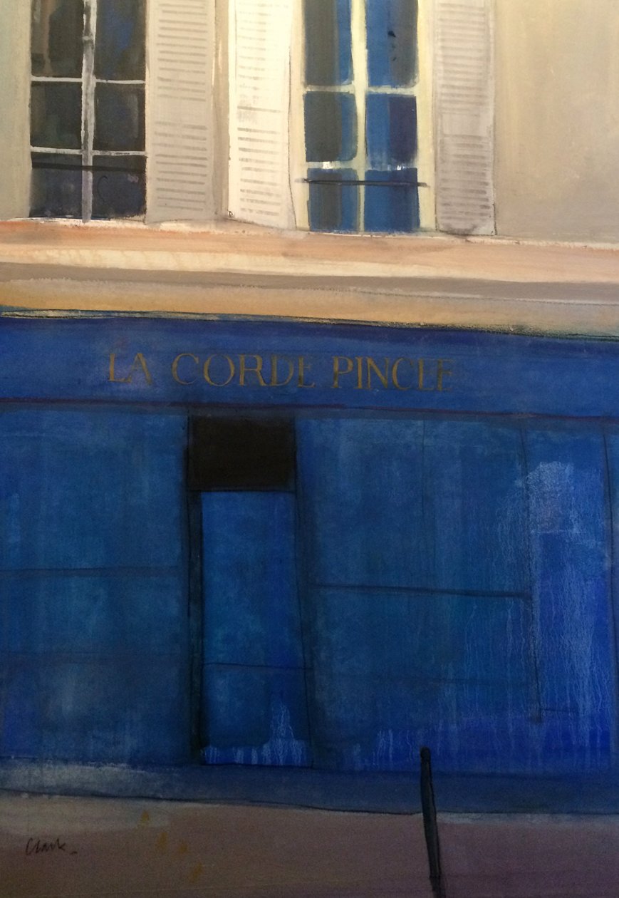 La Corde Pincée, 2015 (aquarel op papier) door Michael G. Clark