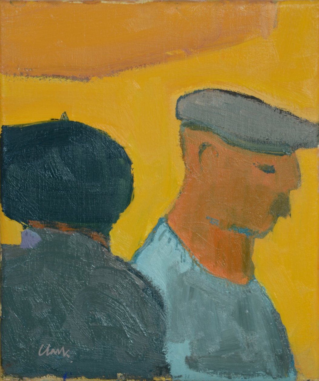 Marktdag, 2017 (olieverf op linnen) door Michael G. Clark