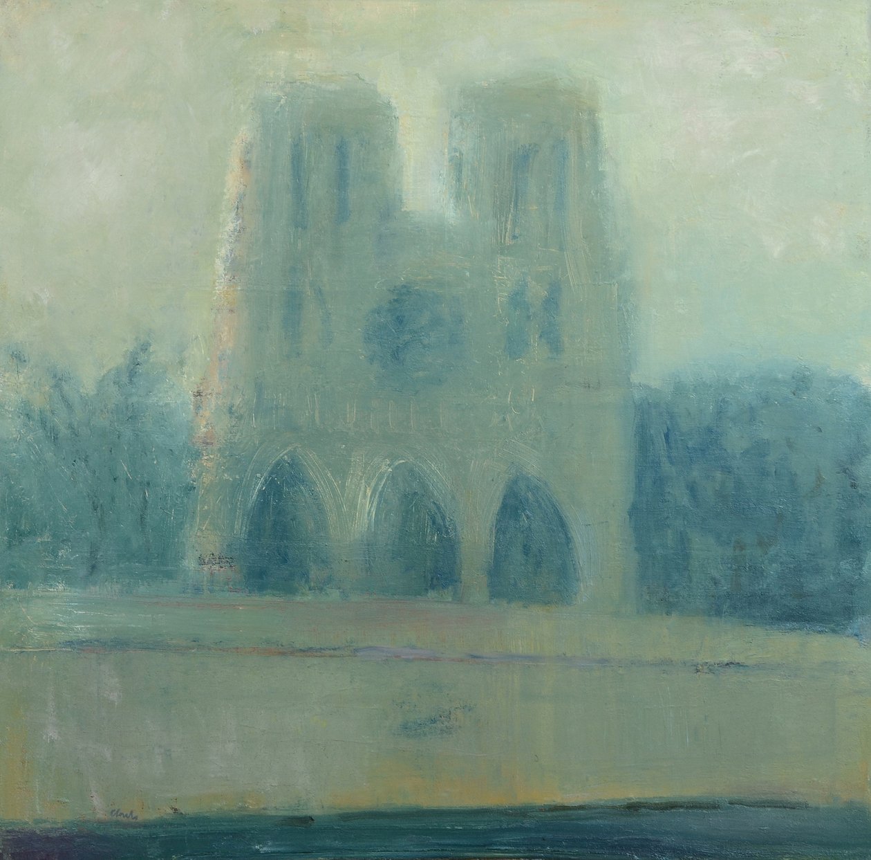 Notre Dame, Parijs, 2016 (olieverf op linnen) door Michael G. Clark