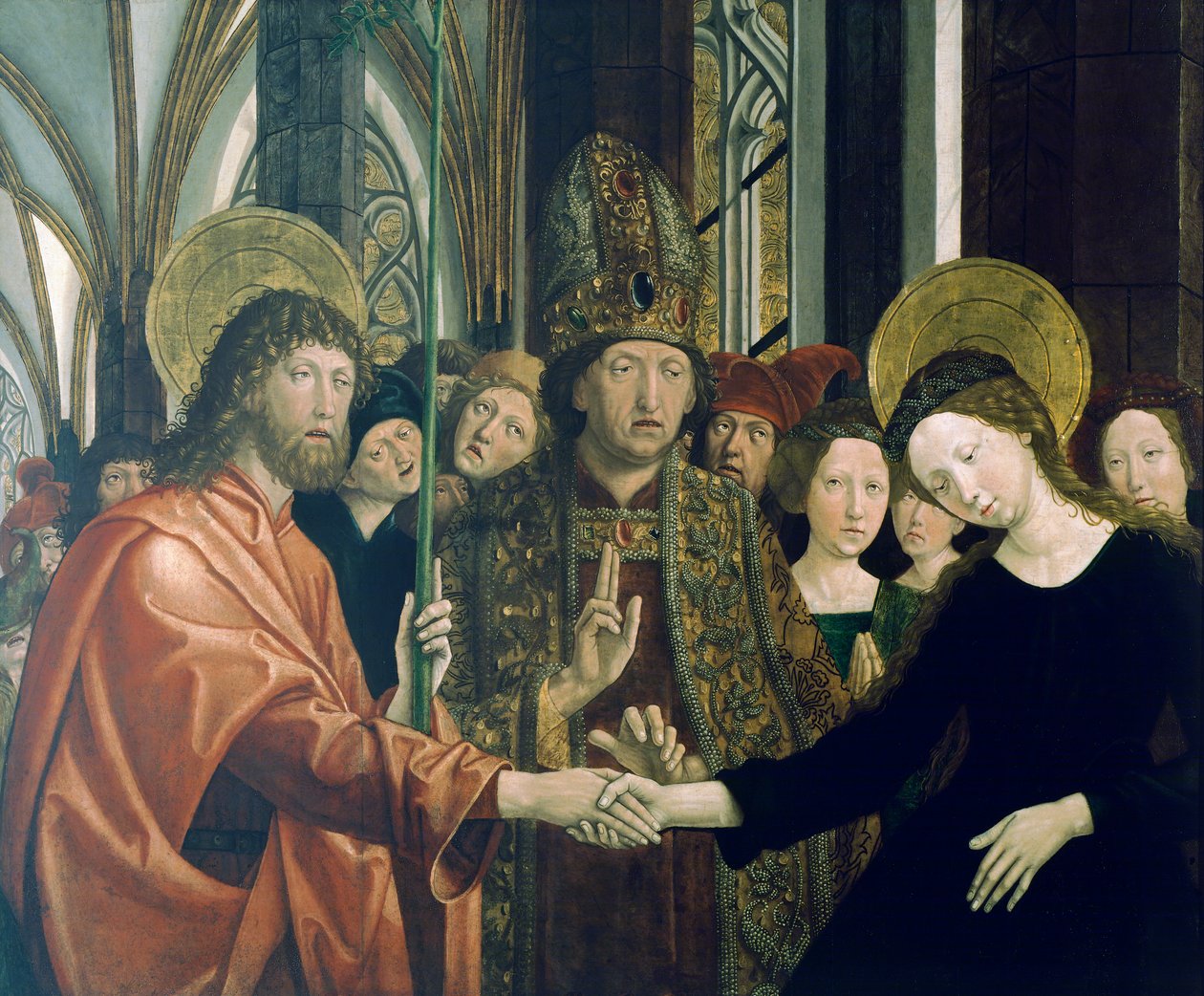 Huwelijk van de Maagd door Michael Pacher