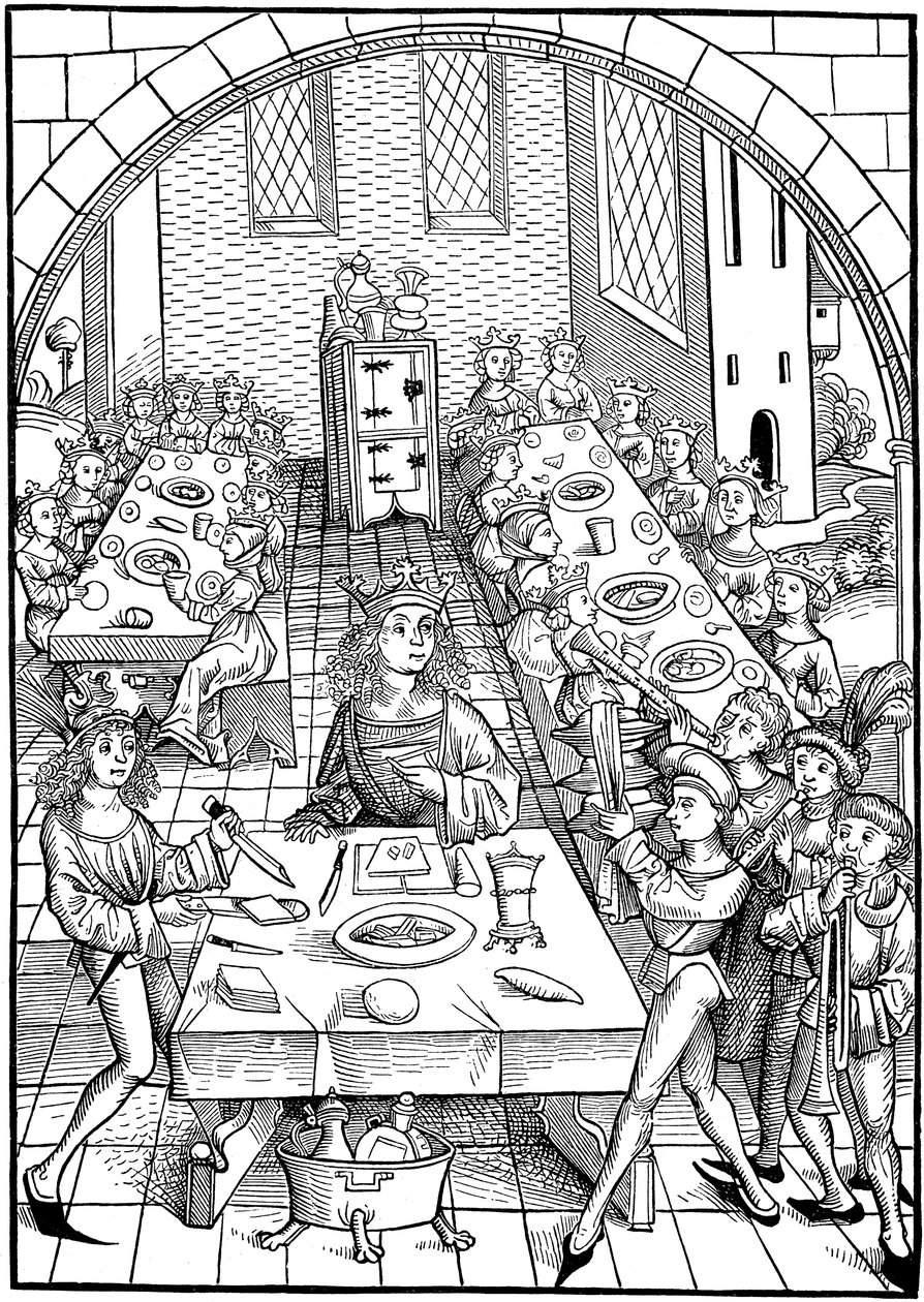 Illustratie voor het boek Schatzkammer, 1490-1491 door Michael Wolgemut