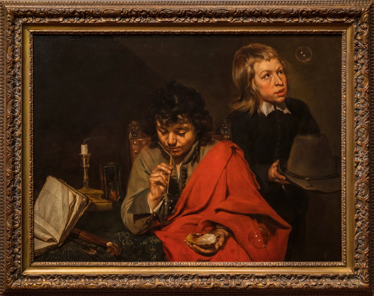 Jongens blazen bellen door Michaelina Wautier