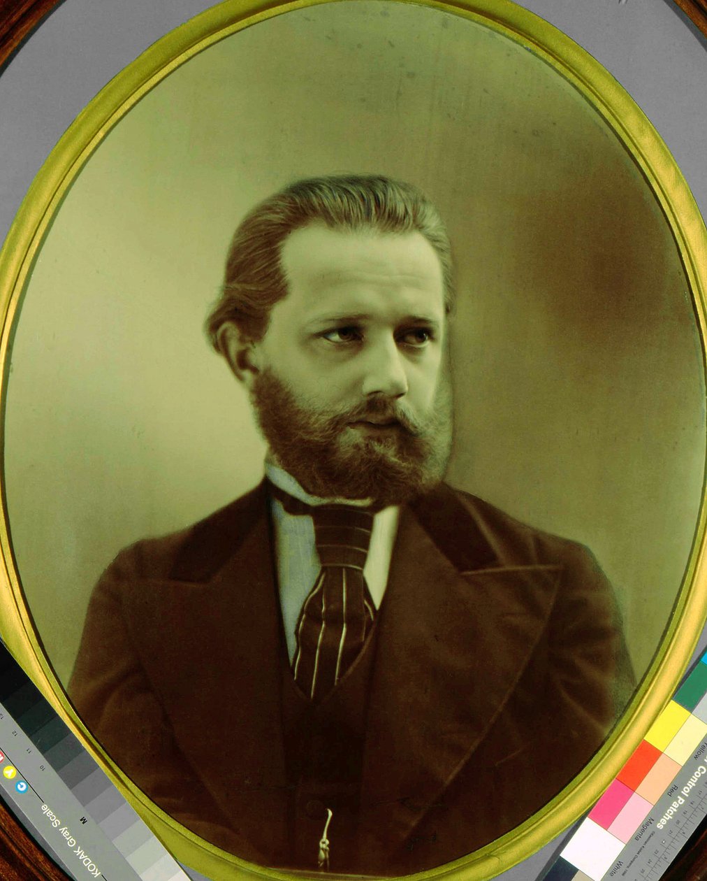 Portret van de componist Piotr Tsjaikovski (1840-1893) door Michail Michailovich Panov