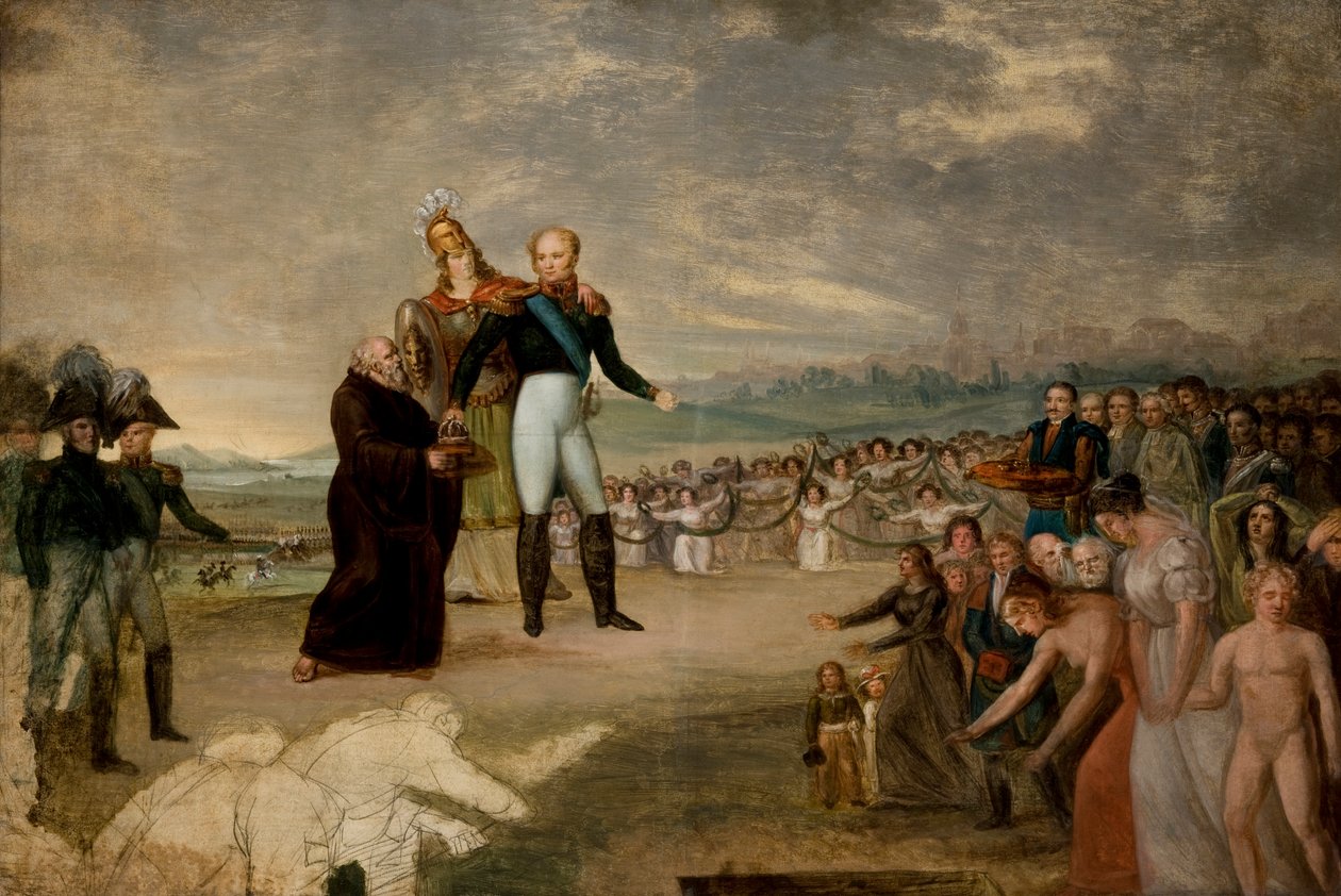 Alexander I gekroond tot koning van Polen door Michal Stachowicz