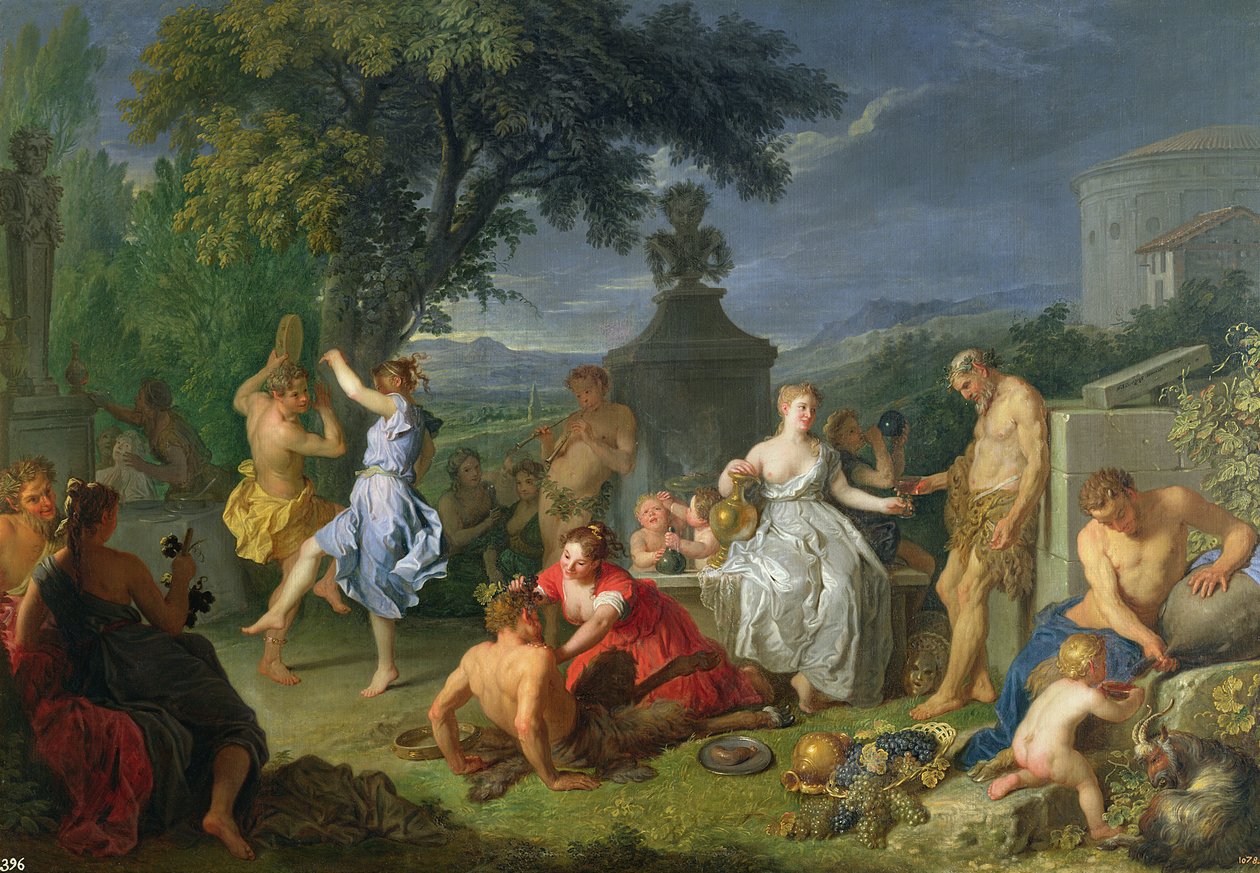 Bacchanaal, 1719 door Michel Ange Houasse