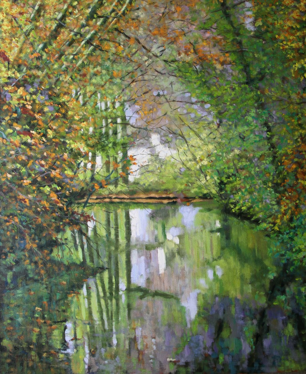 Uitzicht op de Essonne, door Michel Bultet