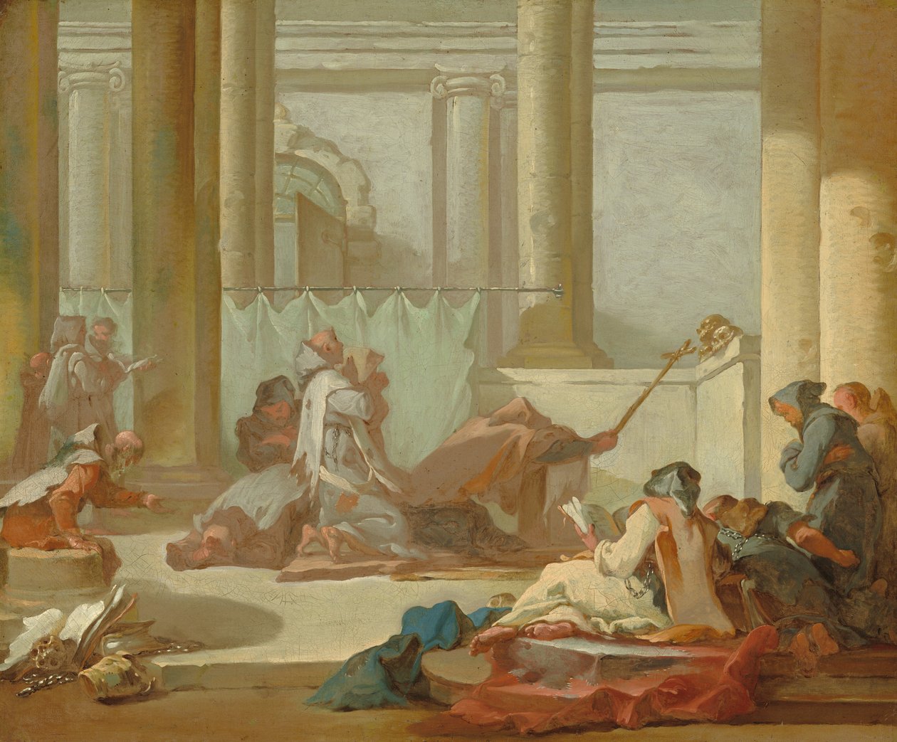 De Aanbidding van de Schedels, ca. 1733-1734 door Michel Francois Dandre Bardon