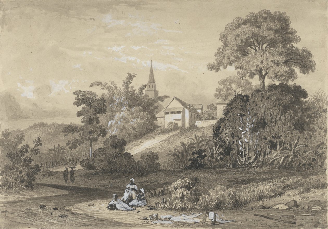 Riverside, St. Joseph door Michel Jean Cazabon