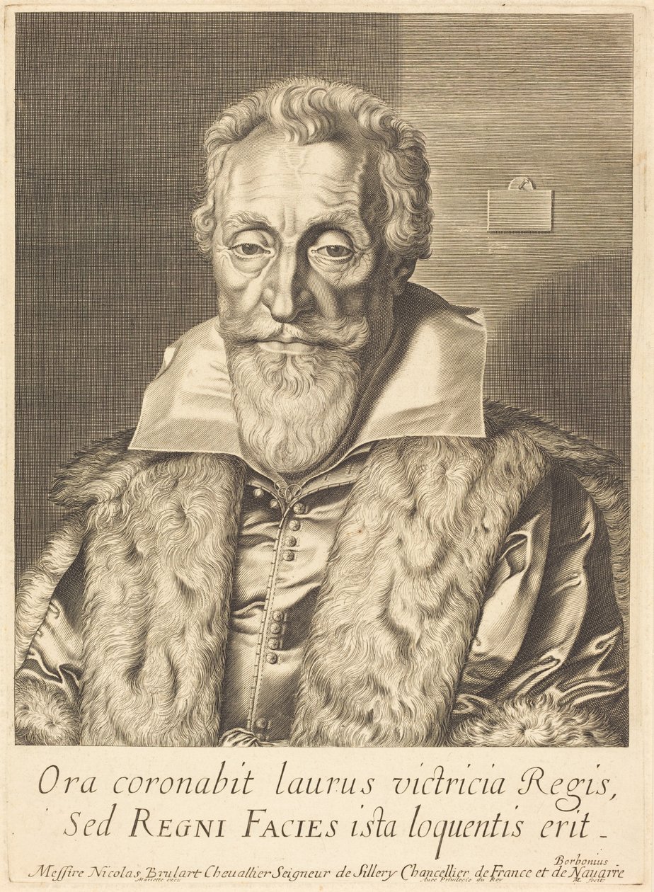 Nicolas Brulart door Michel Lasne