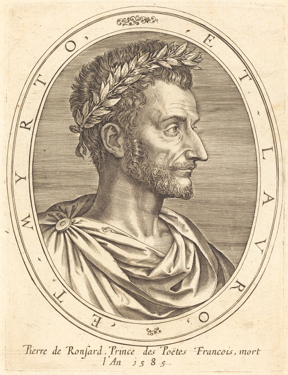 Pierre de Ronsard door Michel Lasne
