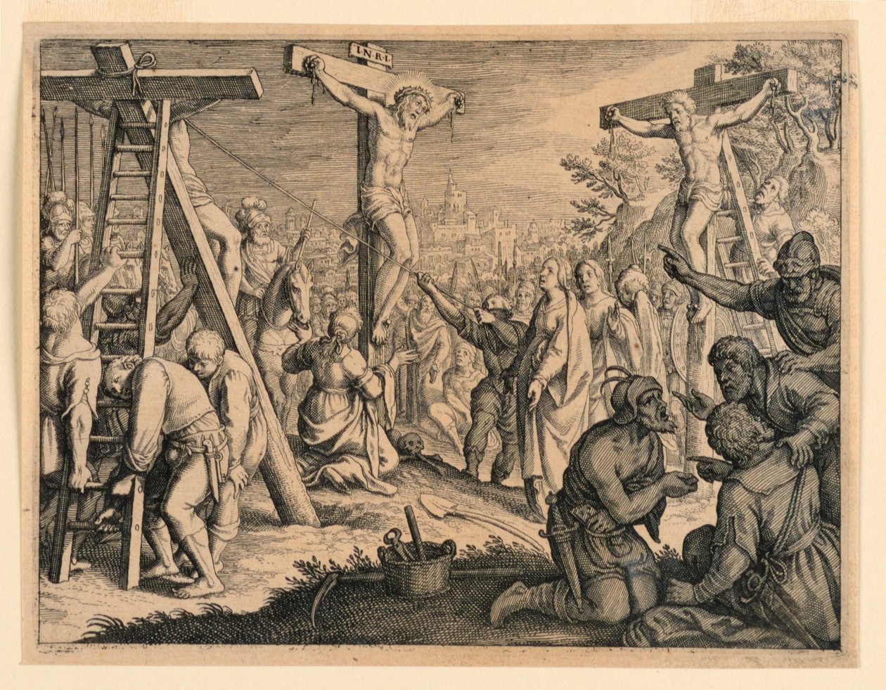 De Kruisiging door Michel Lasne