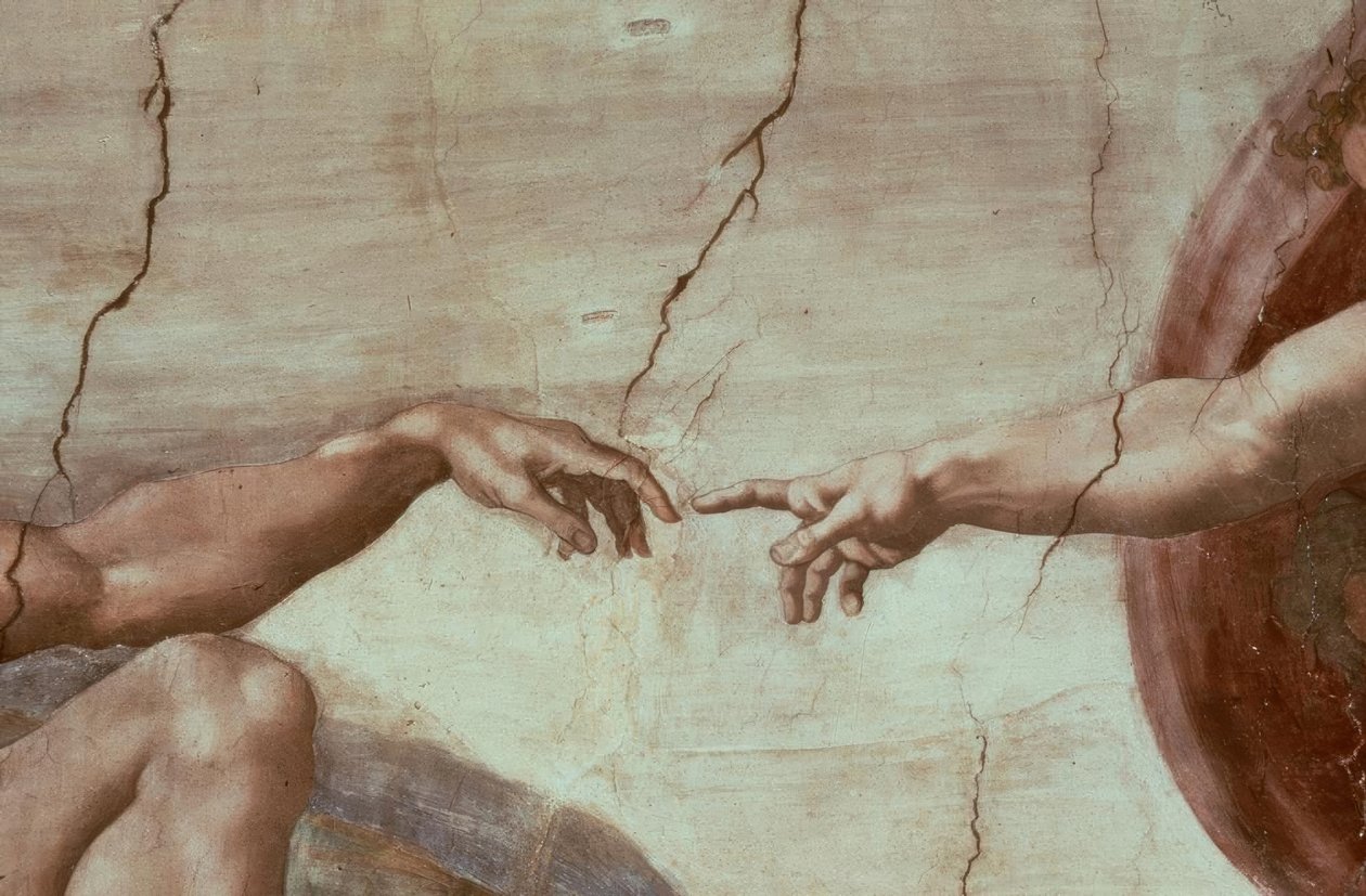 De schepping van Adam door Michelangelo Buonarroti