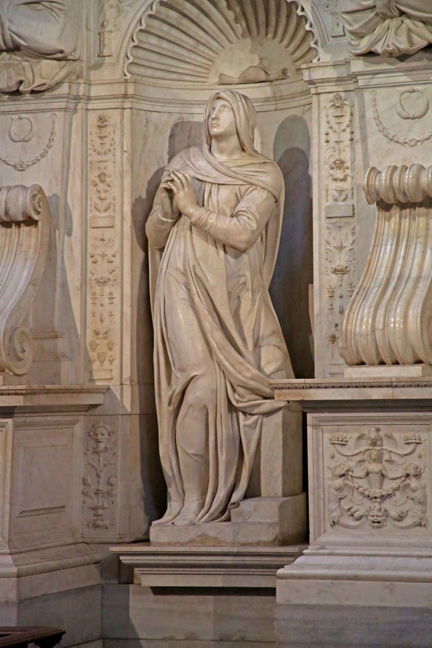 Leah, van het graf van Julius II, 1515 (marmer) door Michelangelo Buonarroti
