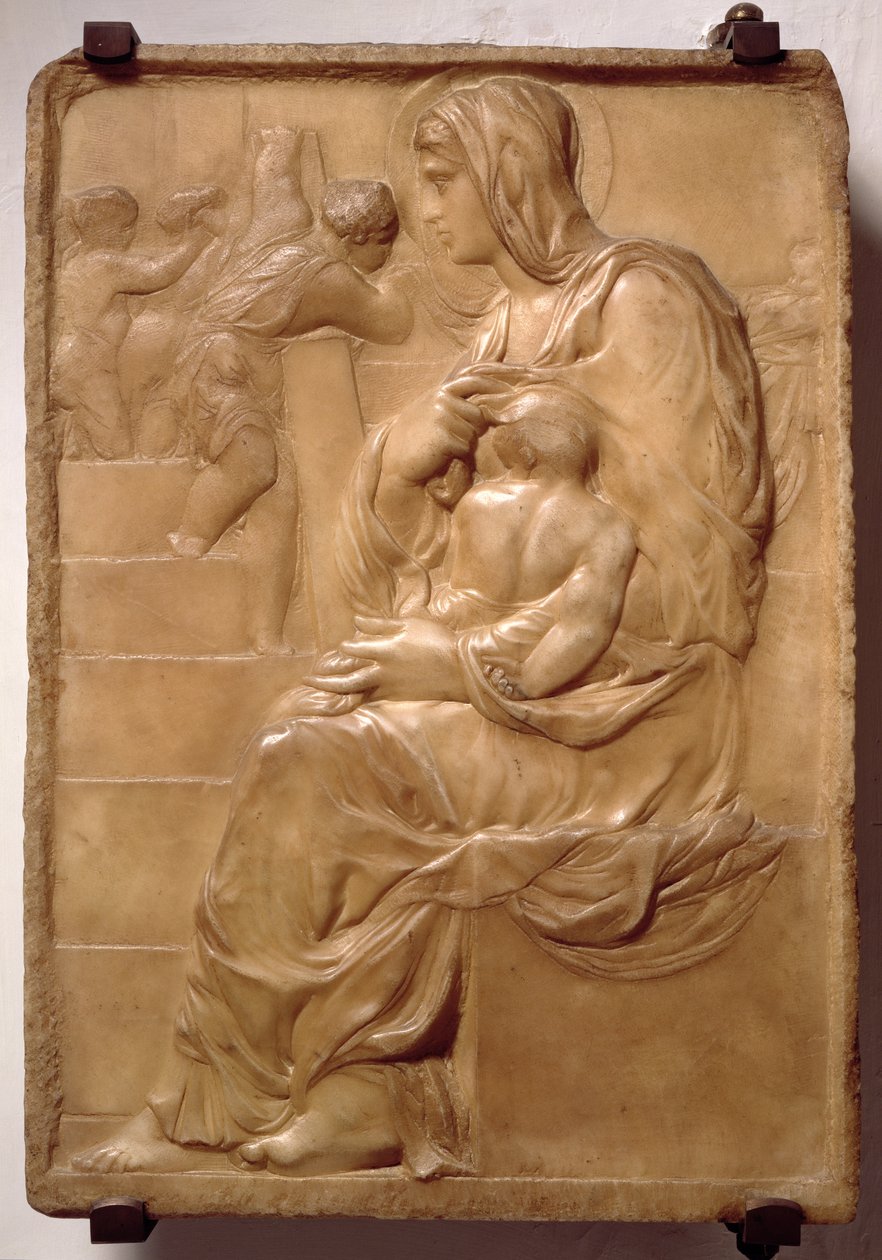 Madonna van de Trappen door Michelangelo Buonarroti