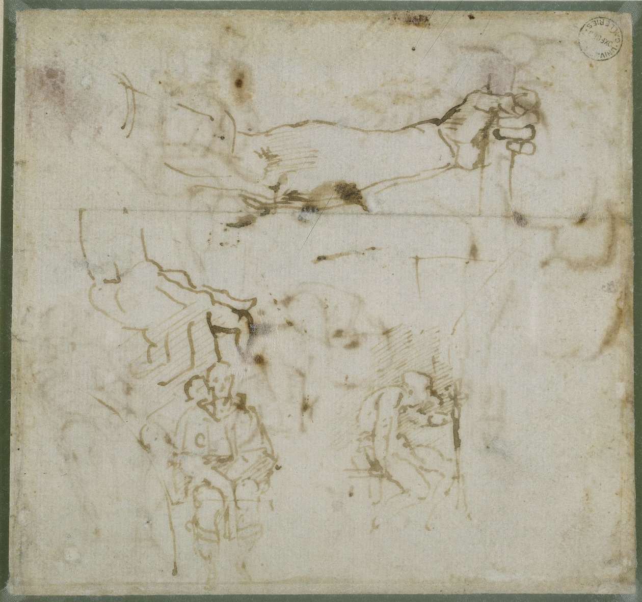 Studie van een Arm, ca. 1511 door Michelangelo Buonarroti