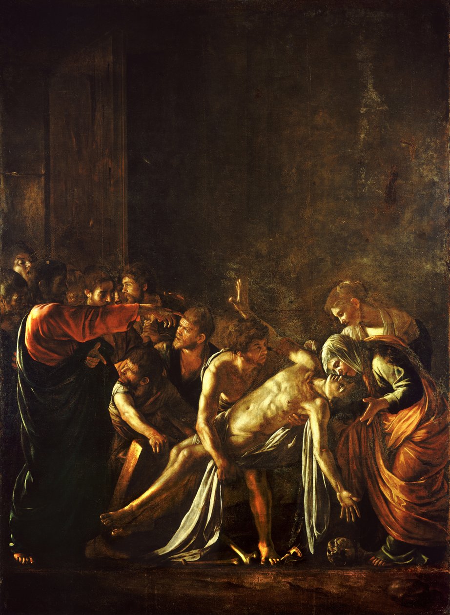 De Opwekking van Lazarus door Michelangelo Merisi Caravaggio