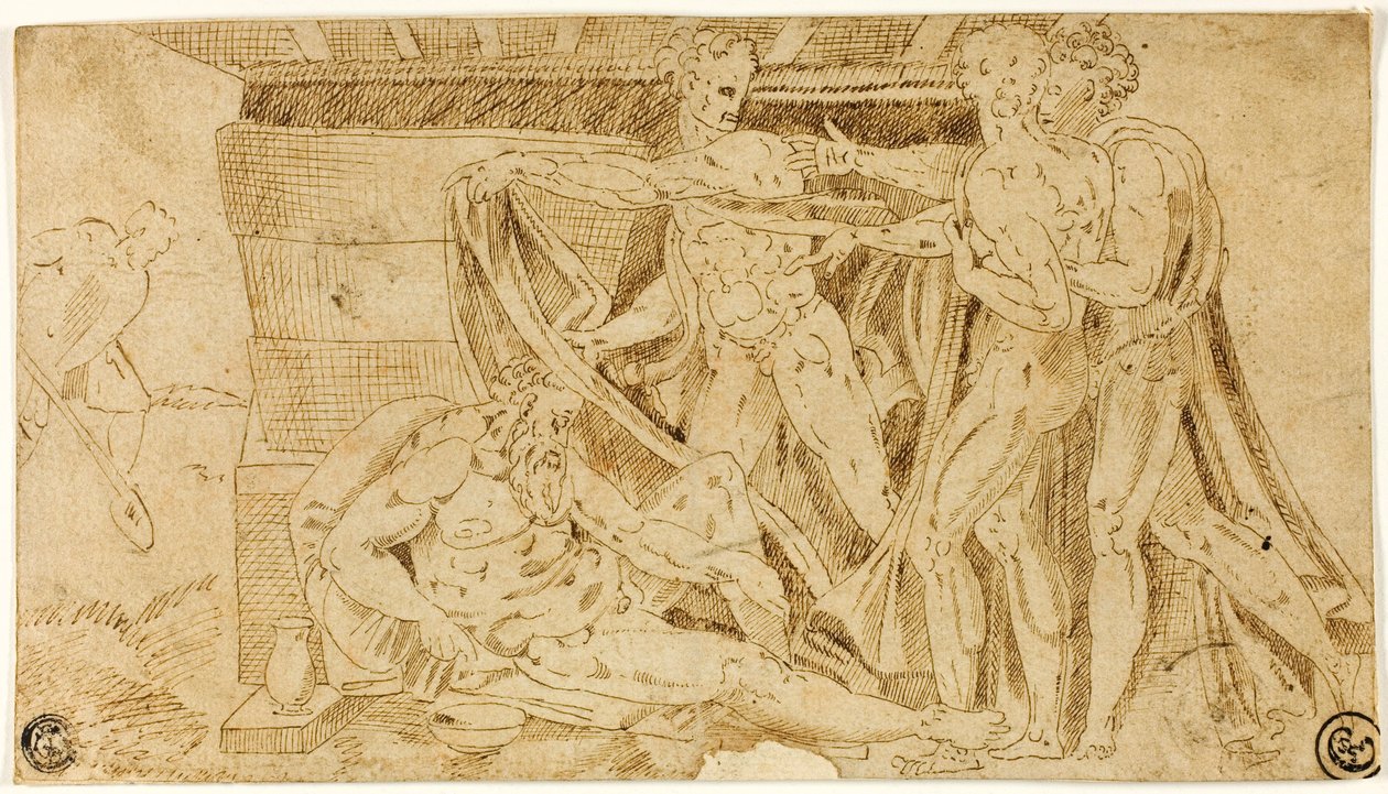 De dronkenschap van Noach door Michelangelo Buonarroti