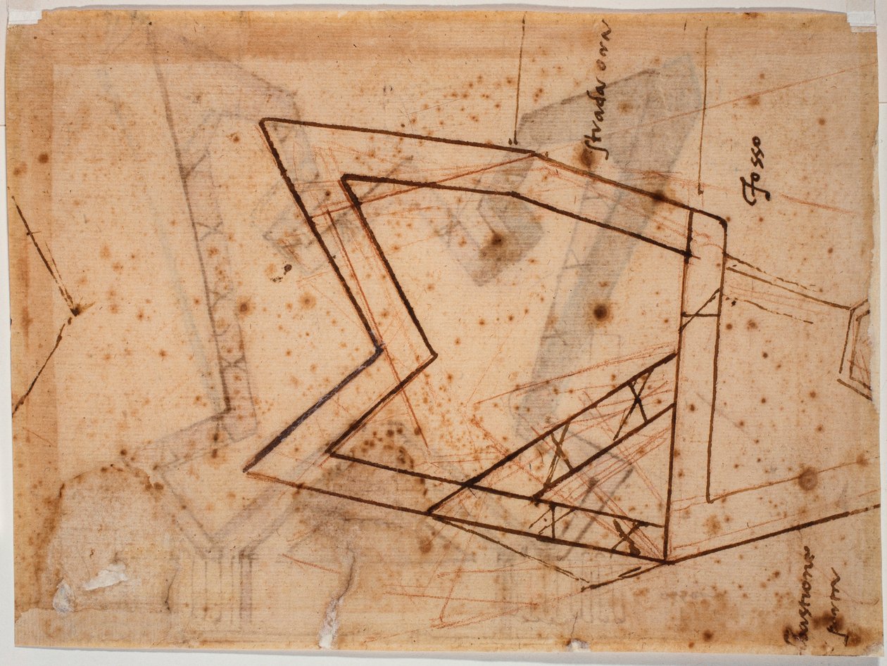 Vestingwerkplan door Michelangelo Buonarroti
