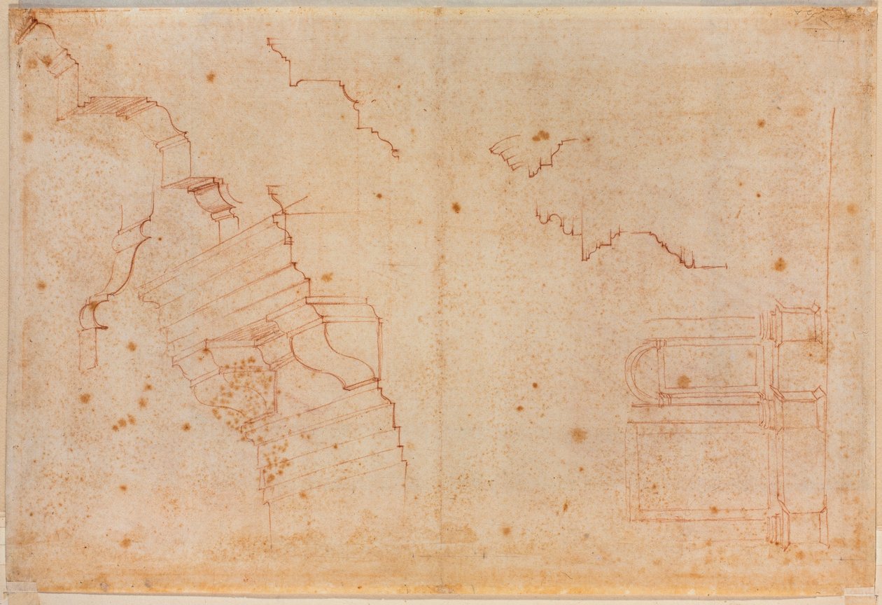 Studi da monumenti romani, XVI secolo door Michelangelo Buonarroti