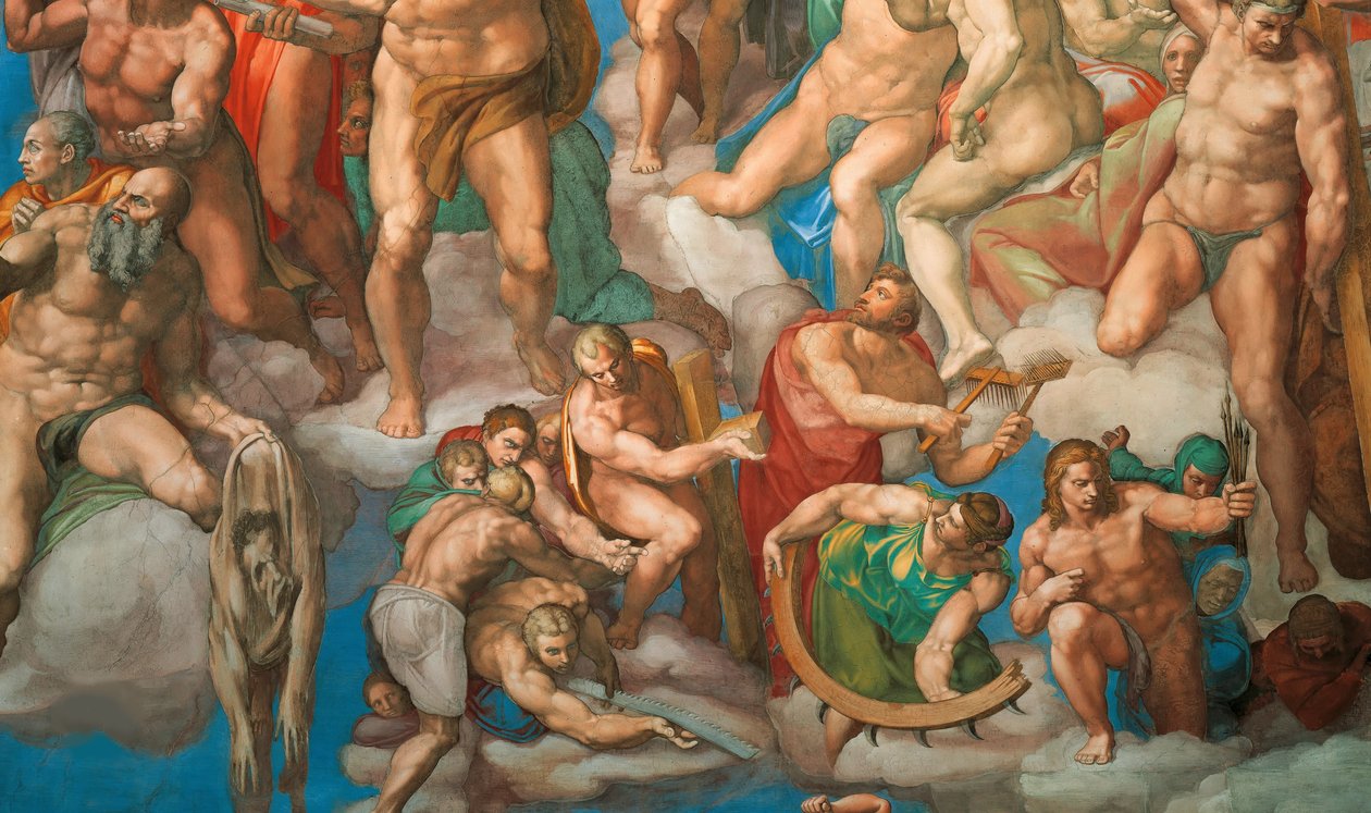 Het Laatste Oordeel (fresco van de Sixtijnse Kapel) door Michelangelo Buonarroti