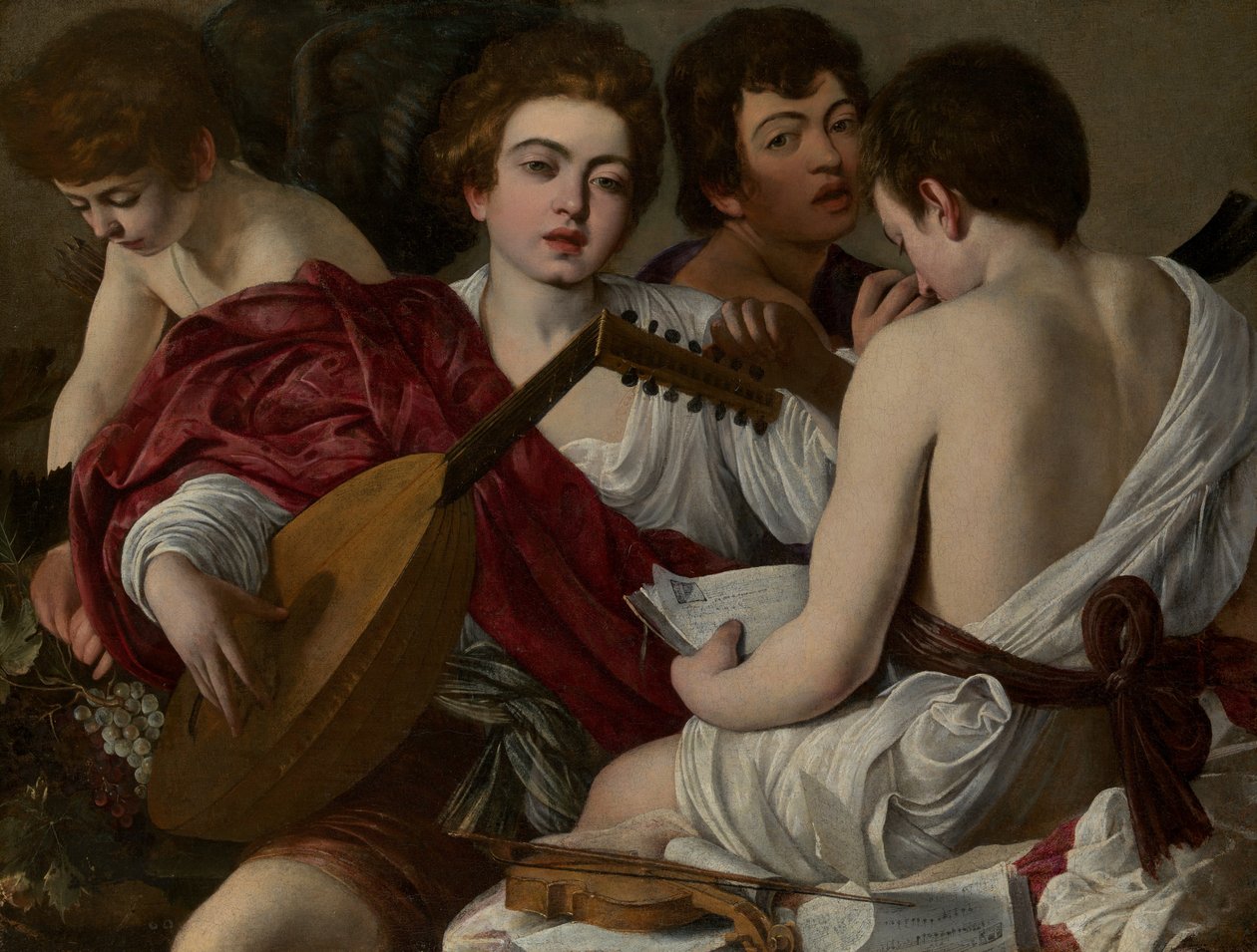 De muzikanten, 1597 door Michelangelo Merisi Caravaggio